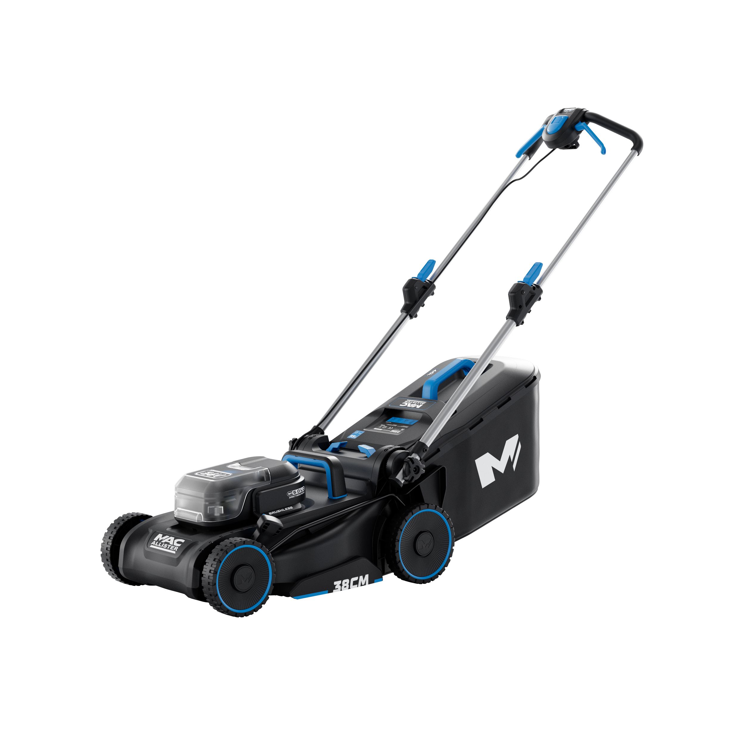 Mac Allister 220-240V Cordless 38cm Push Lawnmower