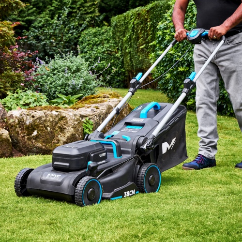 Mac Allister 220-240V Cordless 38cm Push Lawnmower