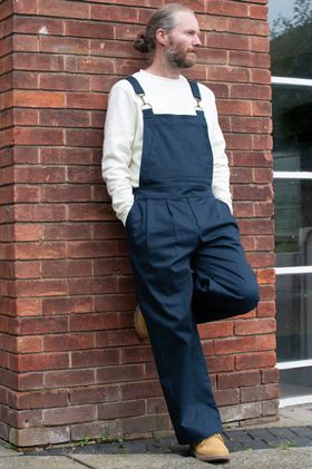 Batch. No.1 Men's Cotton Overalls in Navy Blue