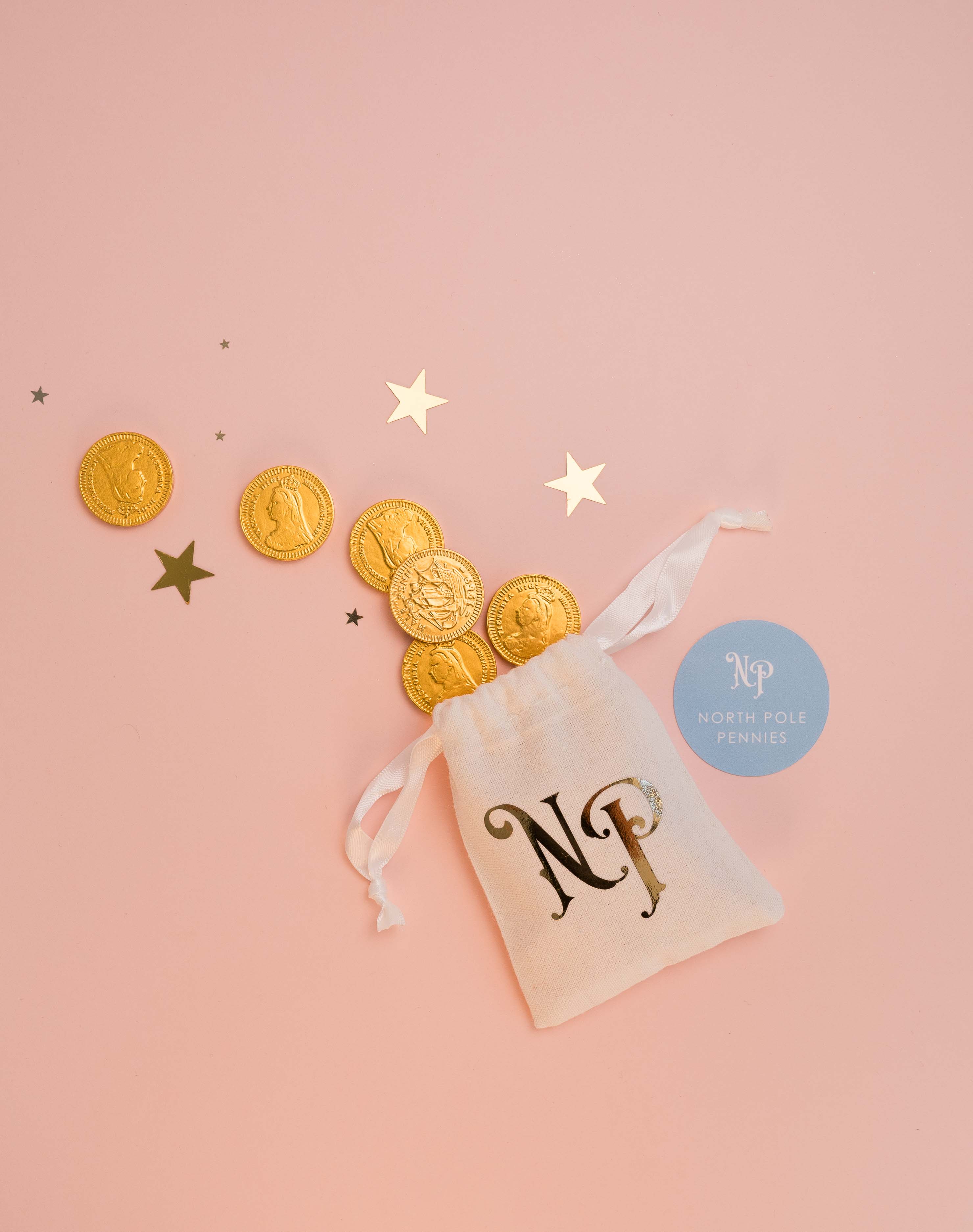 April & White North Pole Pennies