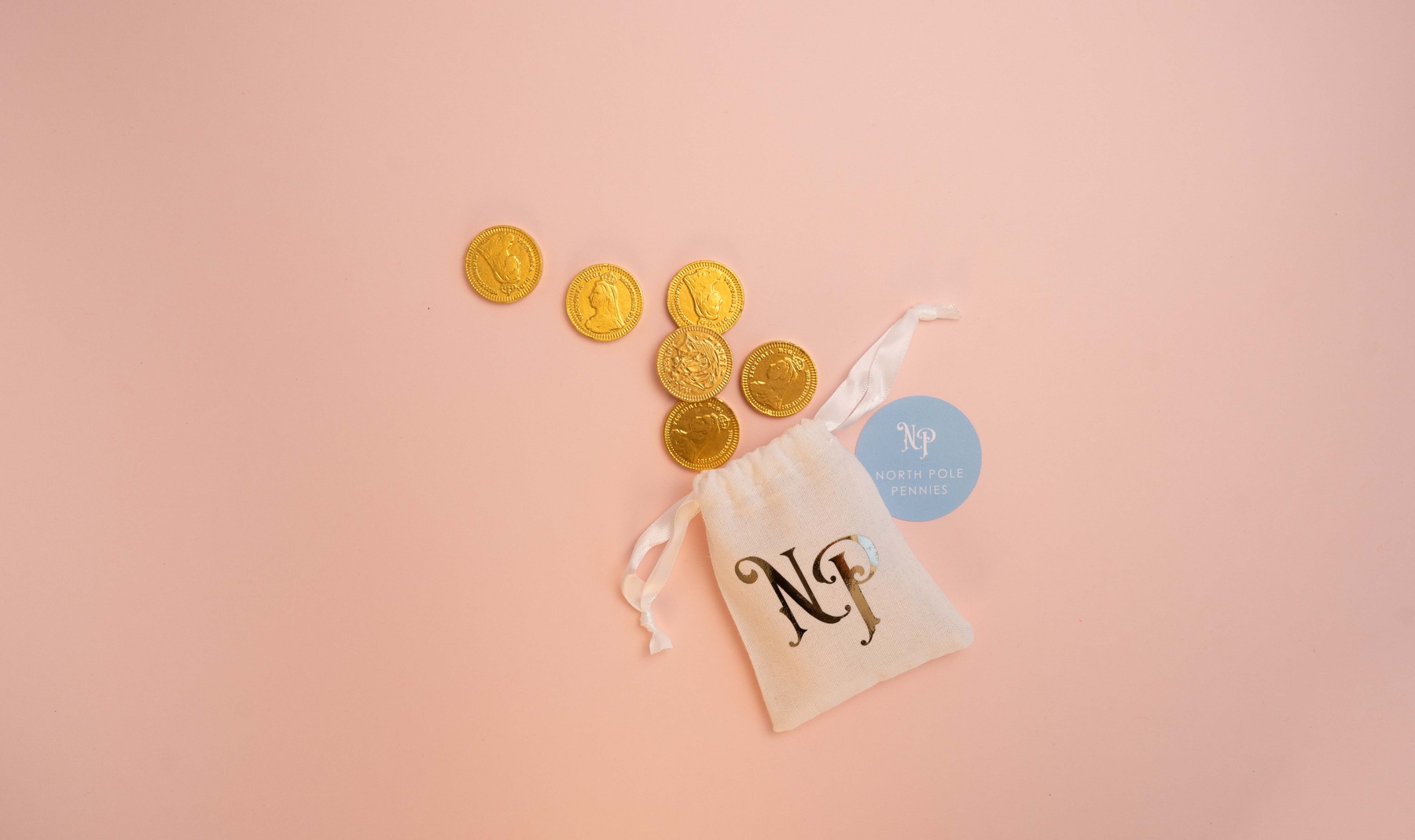 April & White North Pole Pennies