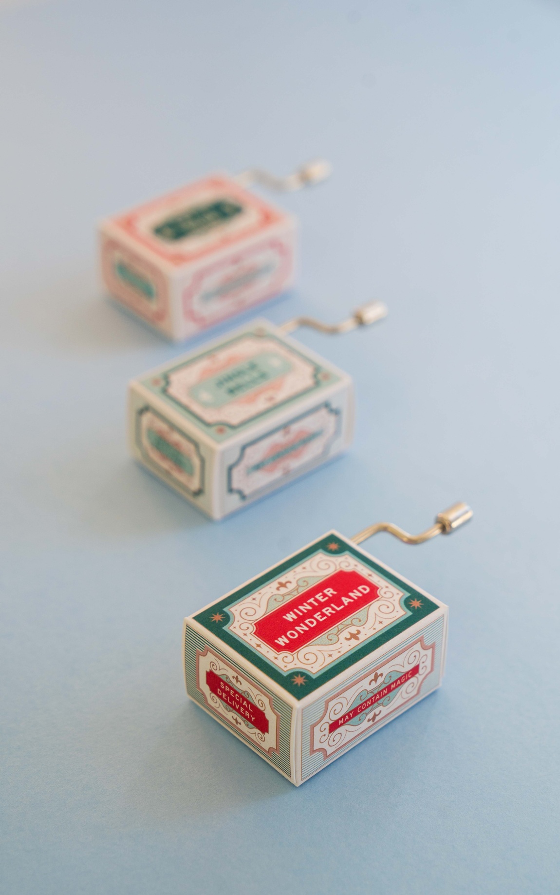 April & White Music Box