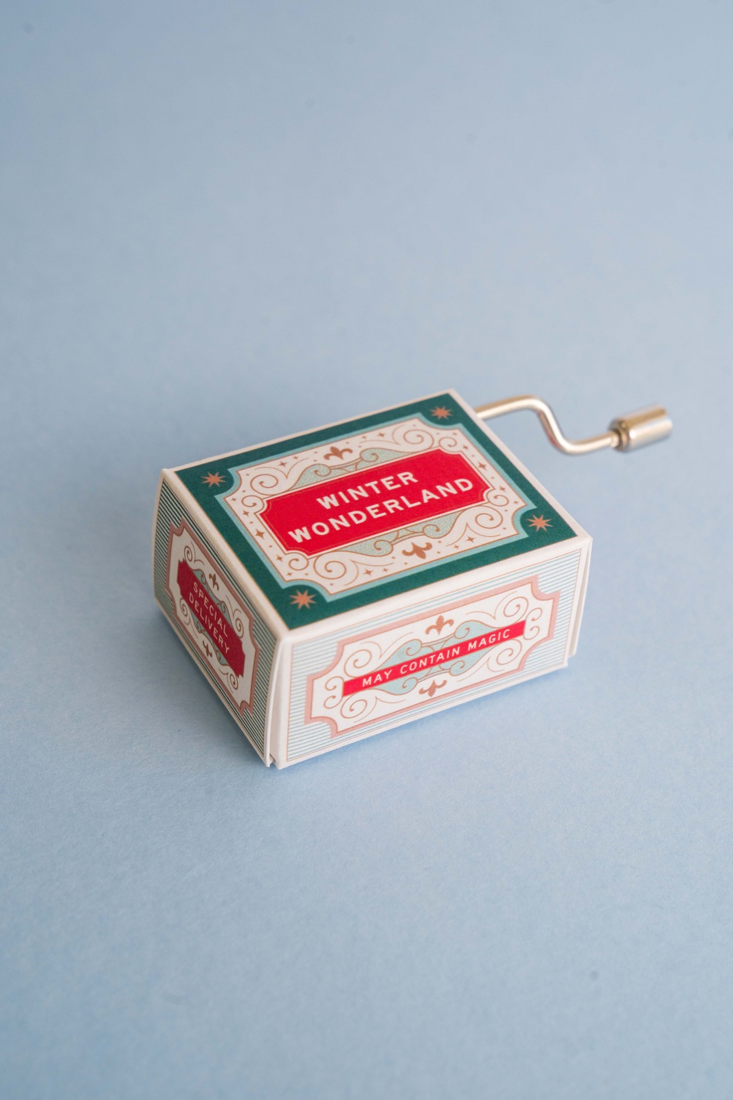 April & White Music Box