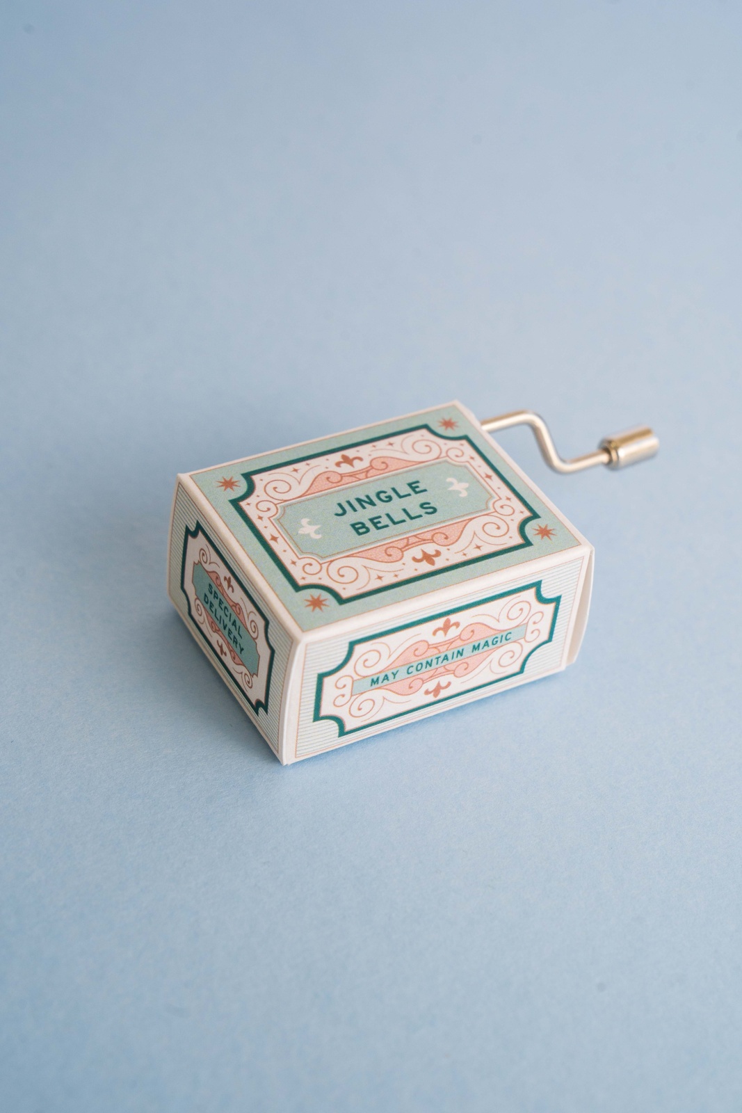 April & White Music Box