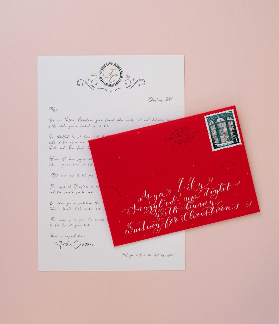 Father Christmas Letter from April & White