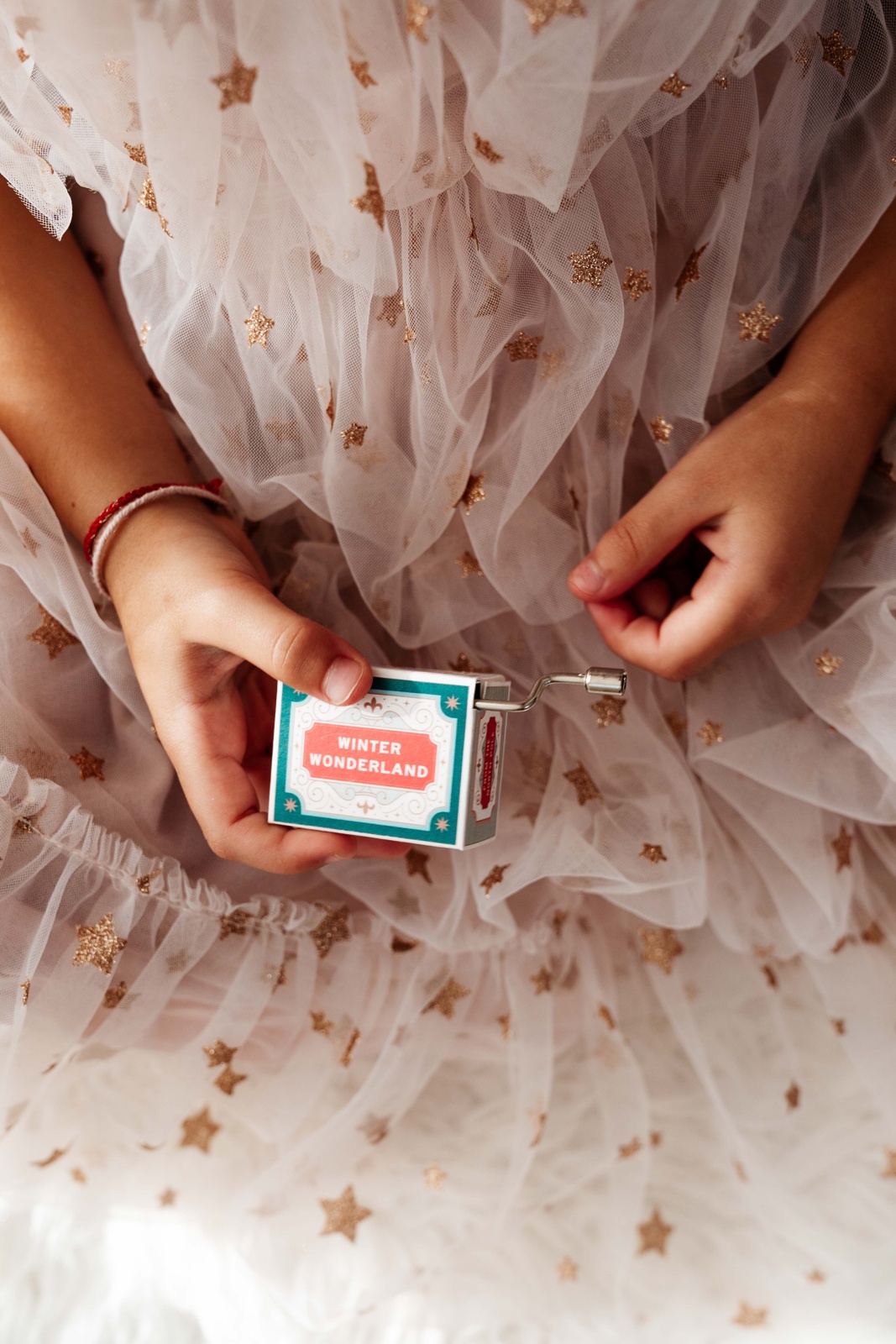 April & White Music Box