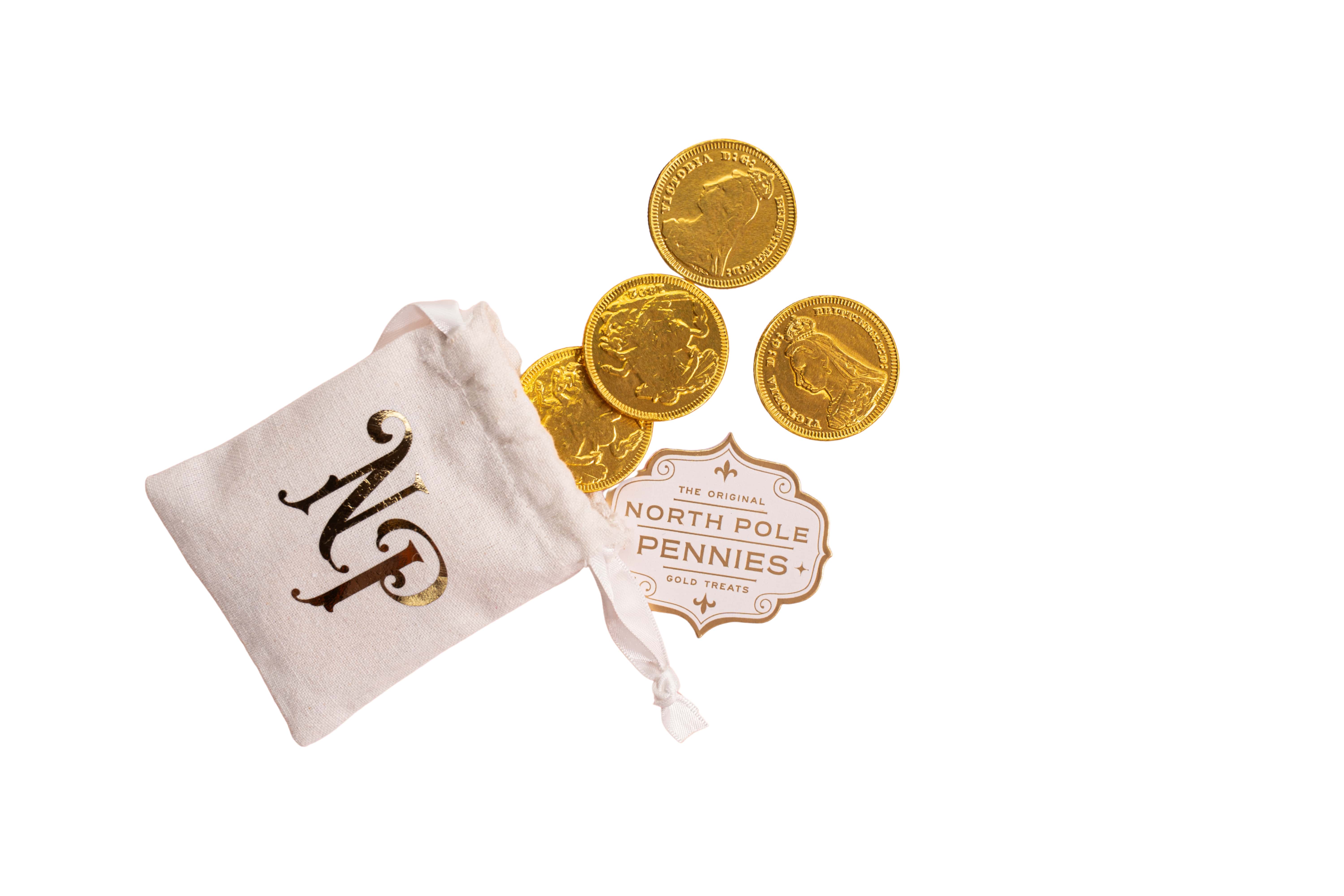 April & White  North Pole Pennies
