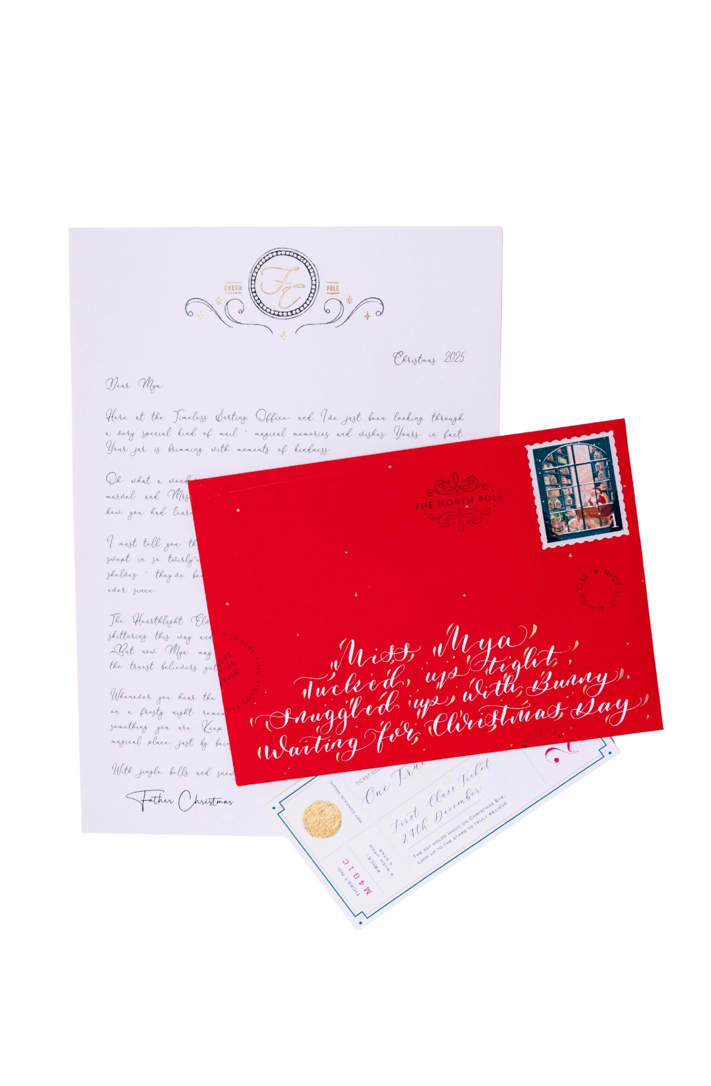 Father Christmas Letter from April & White