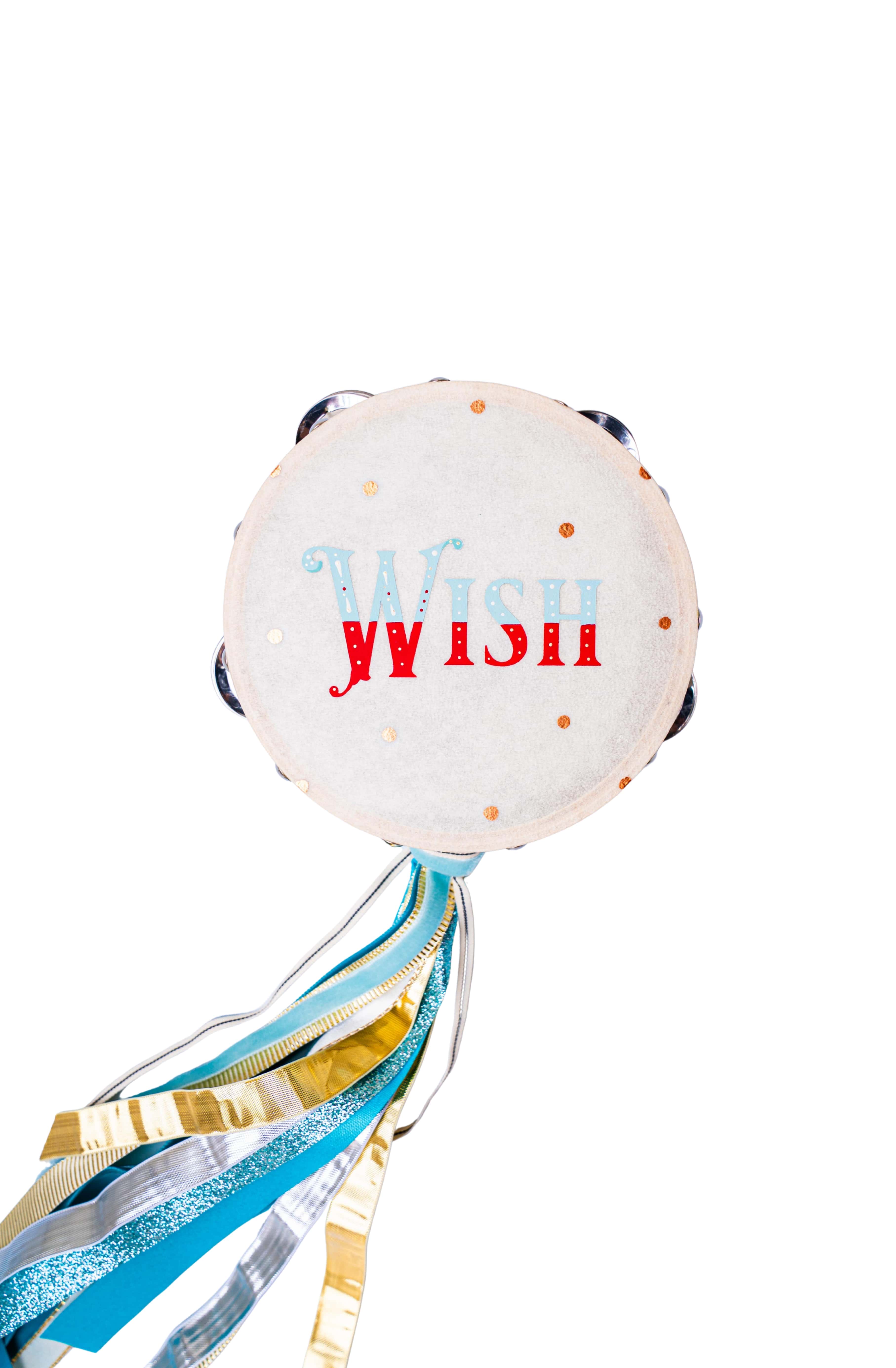 April & White Wish Tambourines