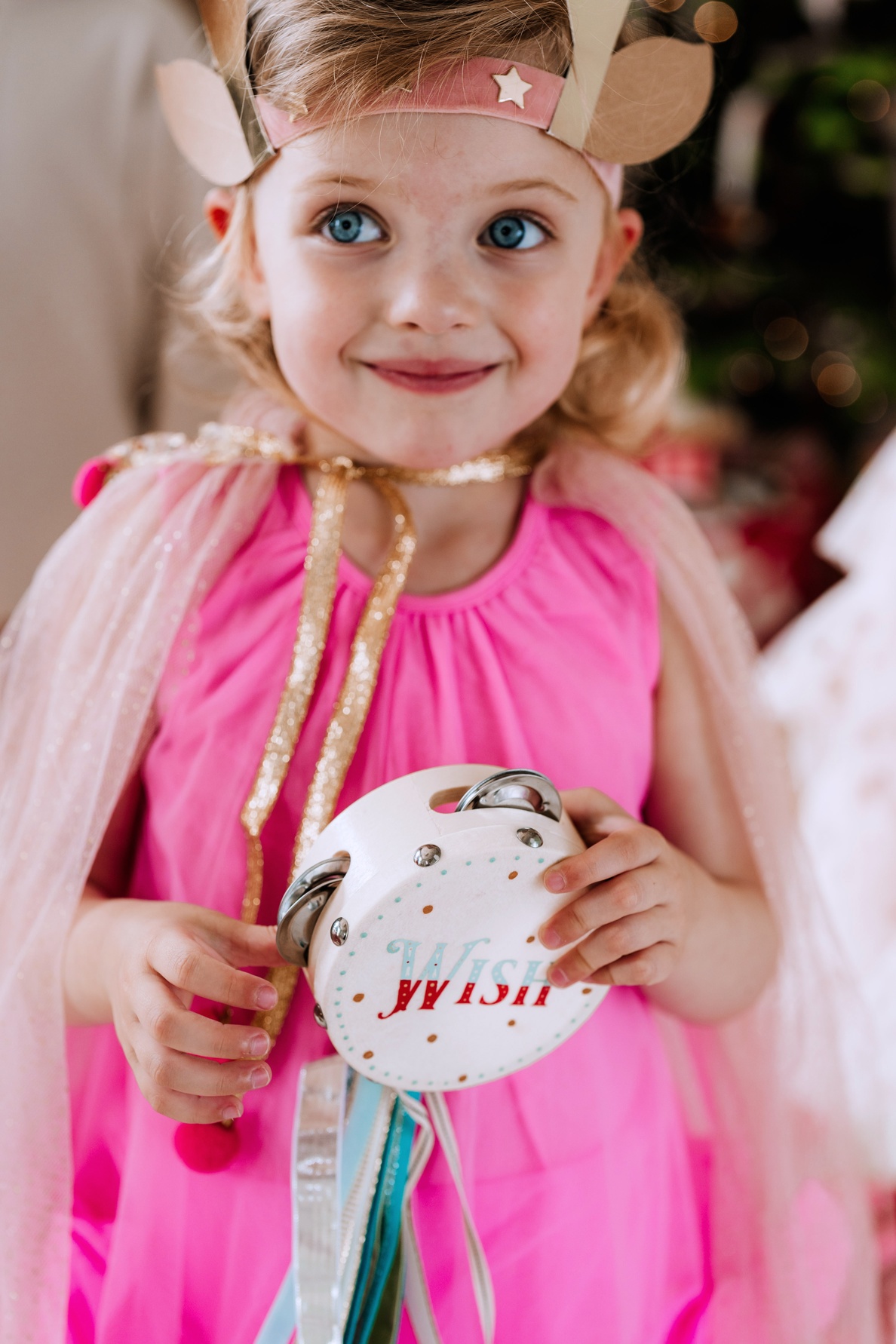 April & White Wish Tambourines
