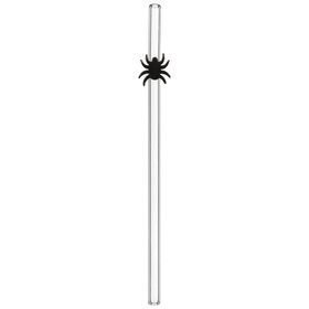 4pk Halloween Glass Drinking Straws