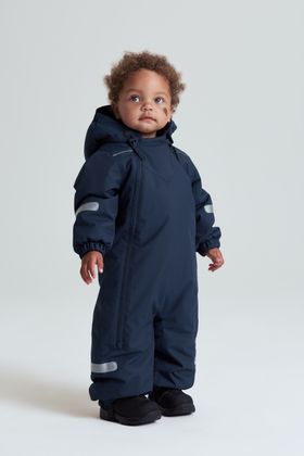 PO.P ARCTIC Weatherproof Padded Overall Snowsuit Baby - Navy