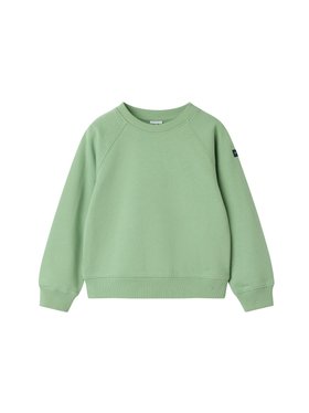 SS26 Kids Organic Cotton Plain Sweatshirt - Green