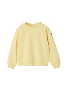 SS26 Kids Organic Cotton Plain Sweatshirt - Yellow