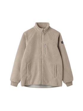 SS26 Adult Pile Teddy Sherpa Fleece Jacket - Beige