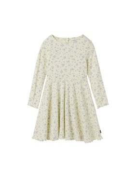 SS26 Kids Spin Dress - Lemon Floral