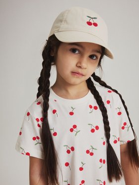 SS26 Kids Organic Cotton T-Shirt - Cherry