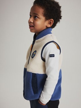 SS26 PO.P on Adventure Kids Gilet Fleece