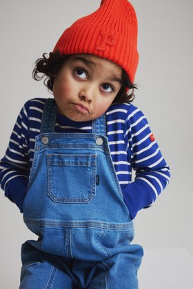 PO.P 50 COLLECTION Kids Stripe Long Sleeve Top - Blue