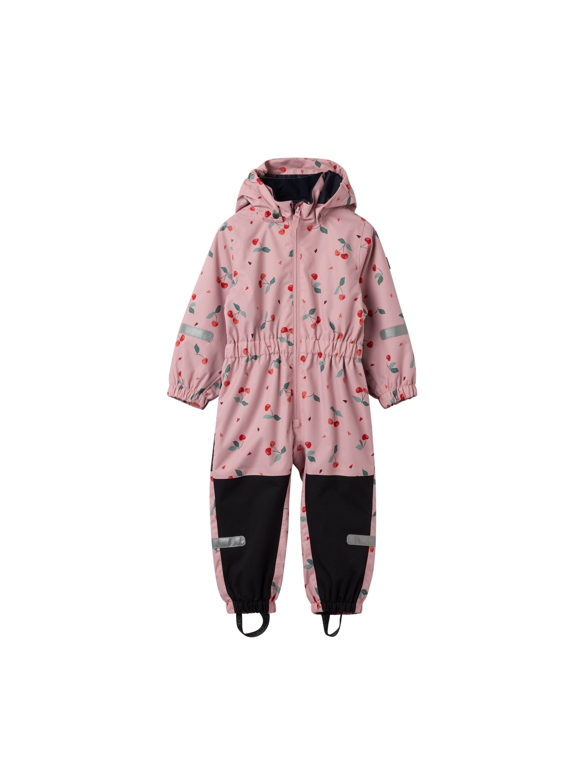 Kids Cherry Print Shell Puddlesuit