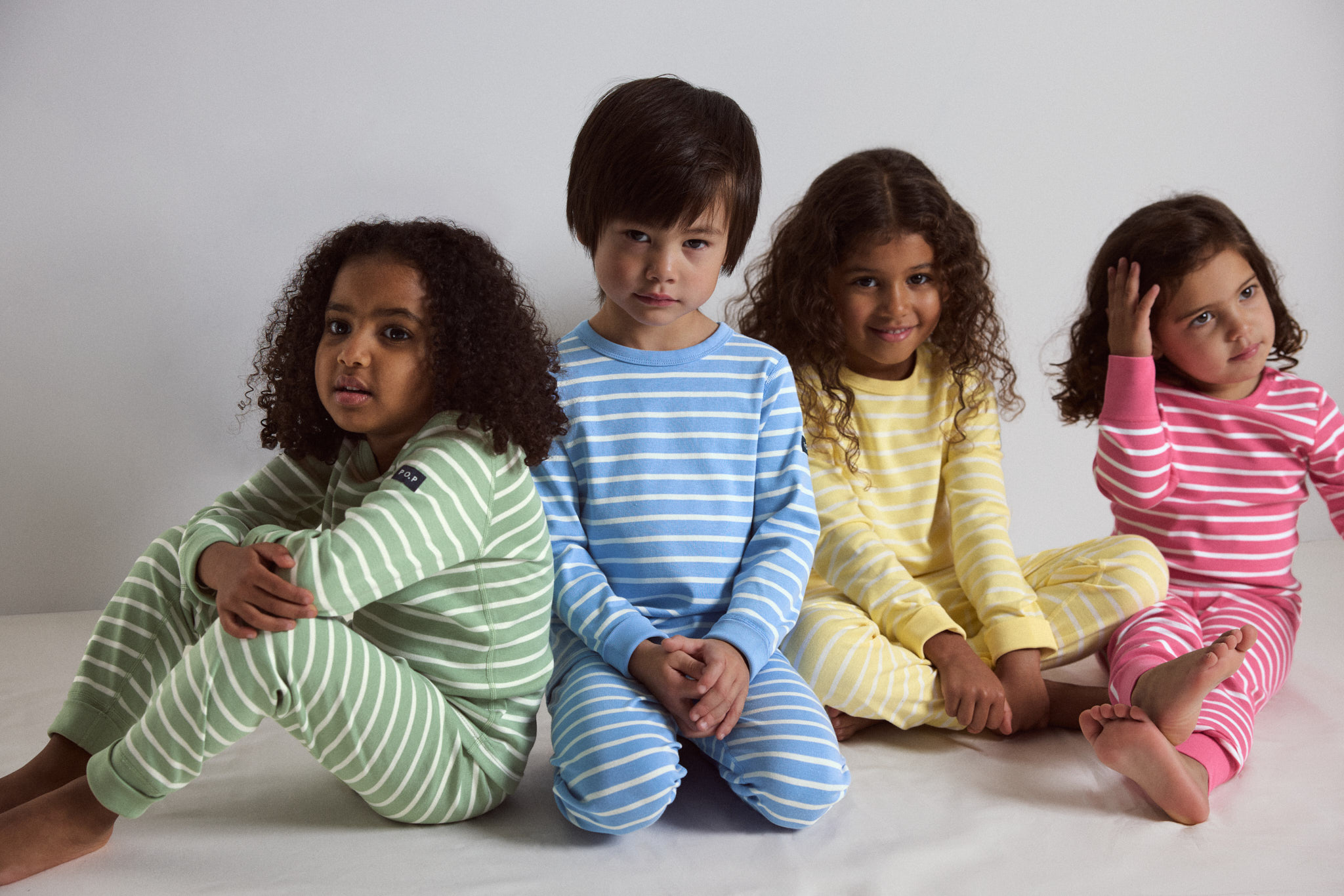 SS26 Kids PO.P Stripe Long Sleeve Tops and Leggings
