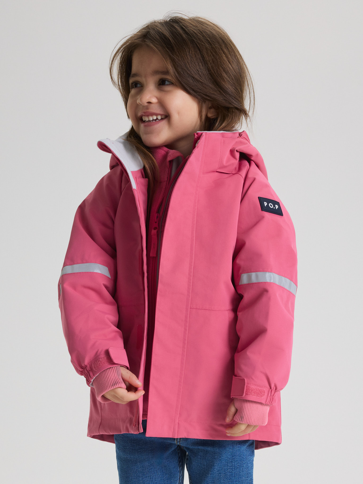 SS26 Kids Waterproof Shell Jacket STORMY - Pink