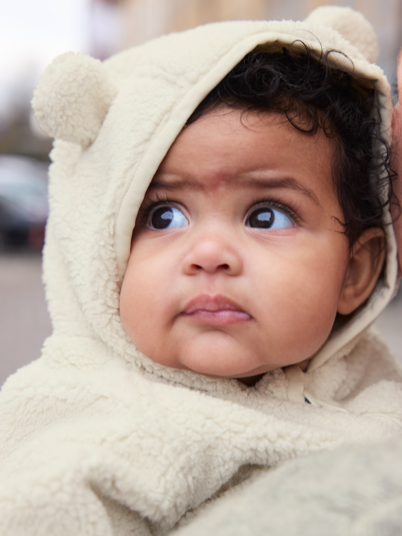 SS26 Baby Pile Teddy Sherpa Fleece Overall NIMBUS - Cream