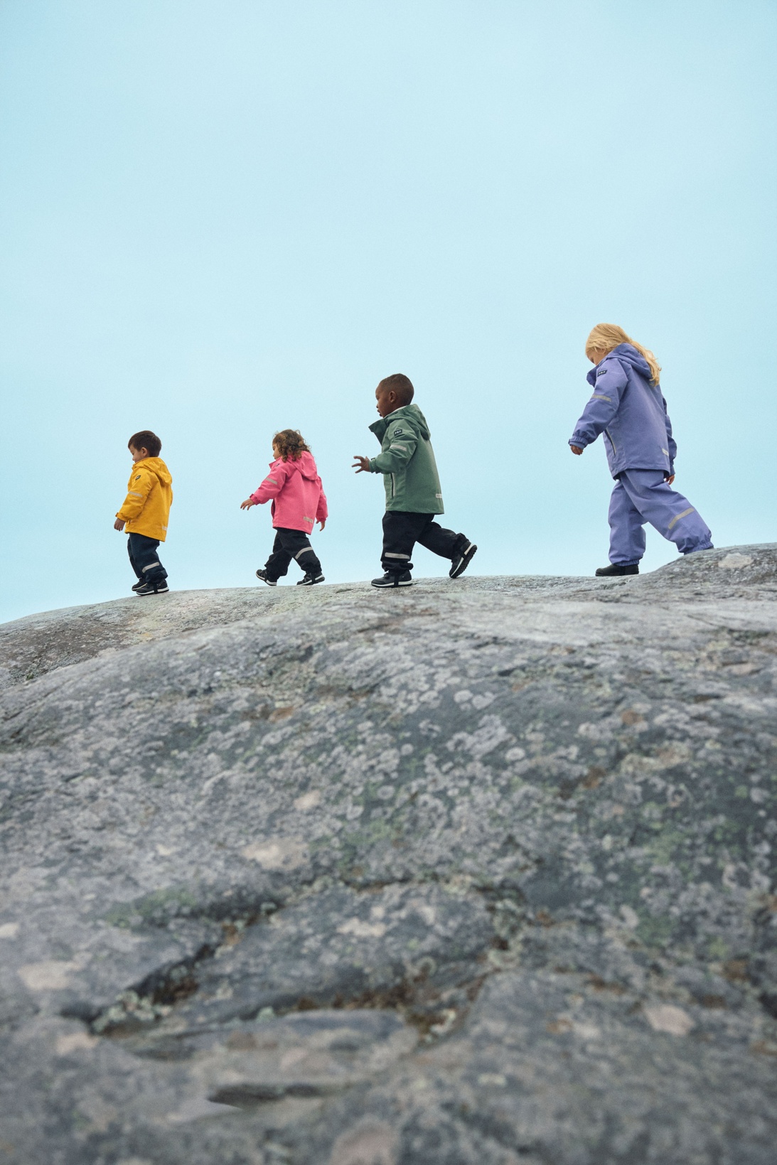 SS26 Kids Waterproof Shell Jacket STORMY - Yellow, Pink, Purple, Green