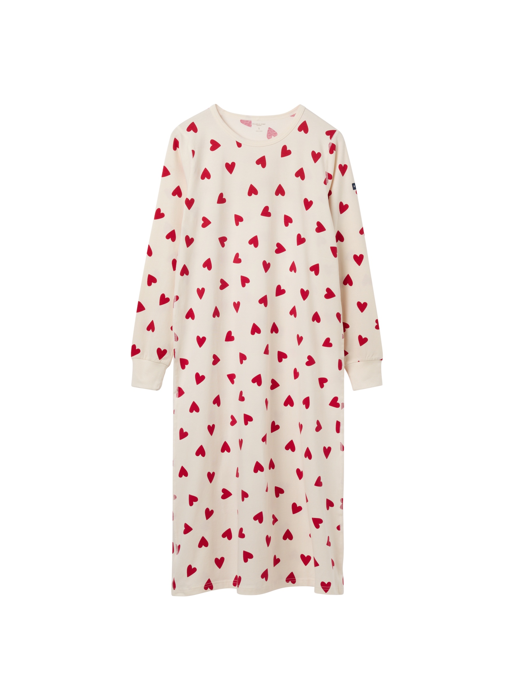 Adult Nightgown Organic Cotton Hearts - Valentines Day