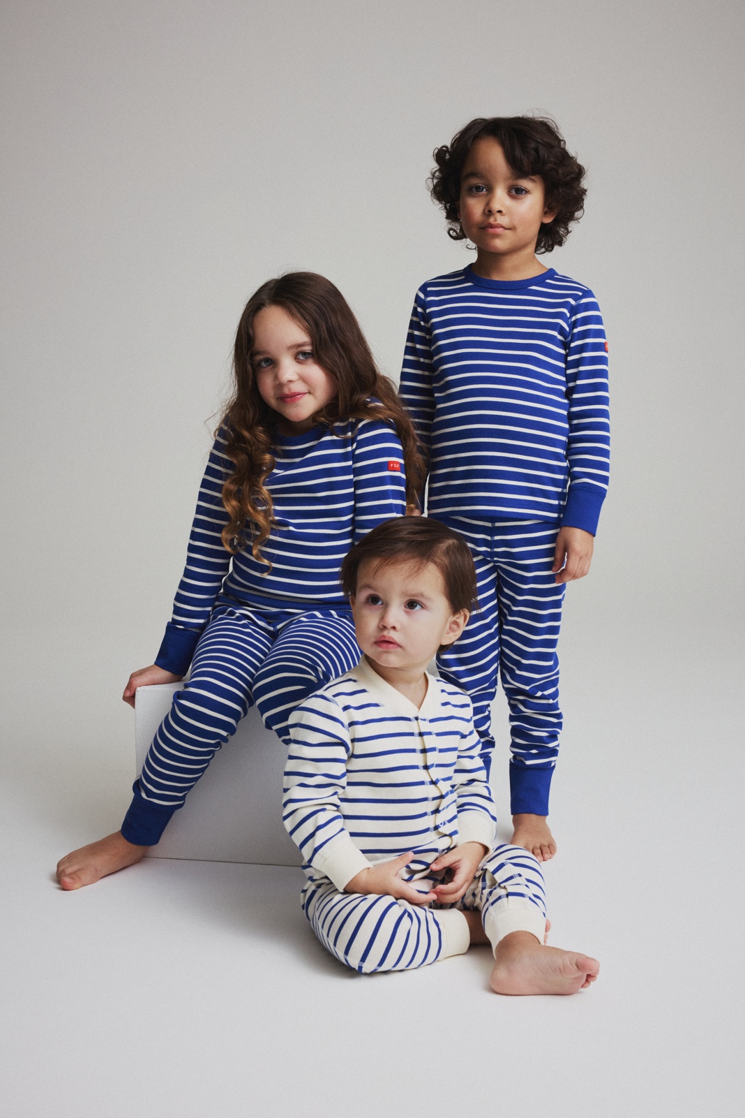 PO.P 50 COLLECTION Kids Stripes and Baby Sleepsuit