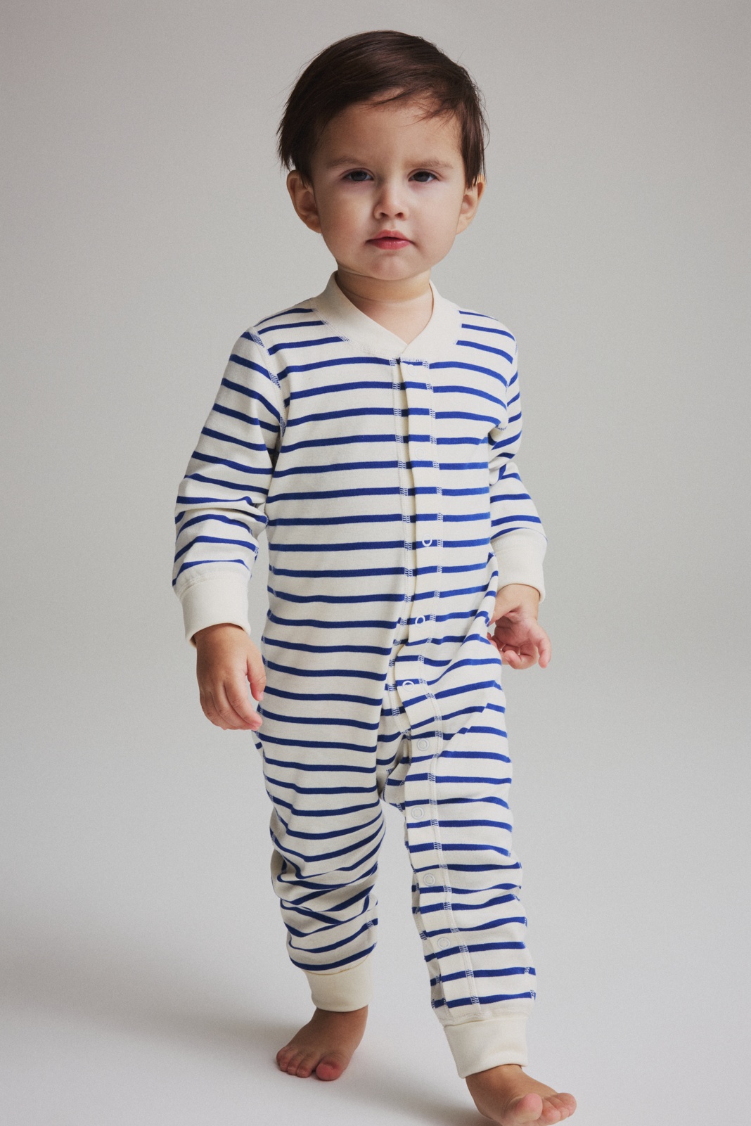 PO.P 50 COLLECTION Baby All-In-One Jersey Sleepsuit - Stripe