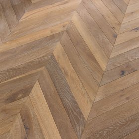 Lusso Palermo Ashen Oak Chevron Engineered Flooring