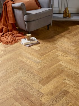 Herringbone Engineered Oak Flooring Hebden Black Grain 90mm x 14mm