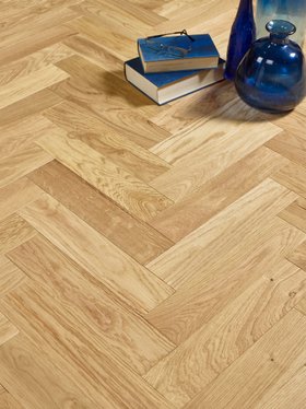 Herringbone Engineered Oak Flooring Malham Warm Brushed & Oiled 90mm x 14mm