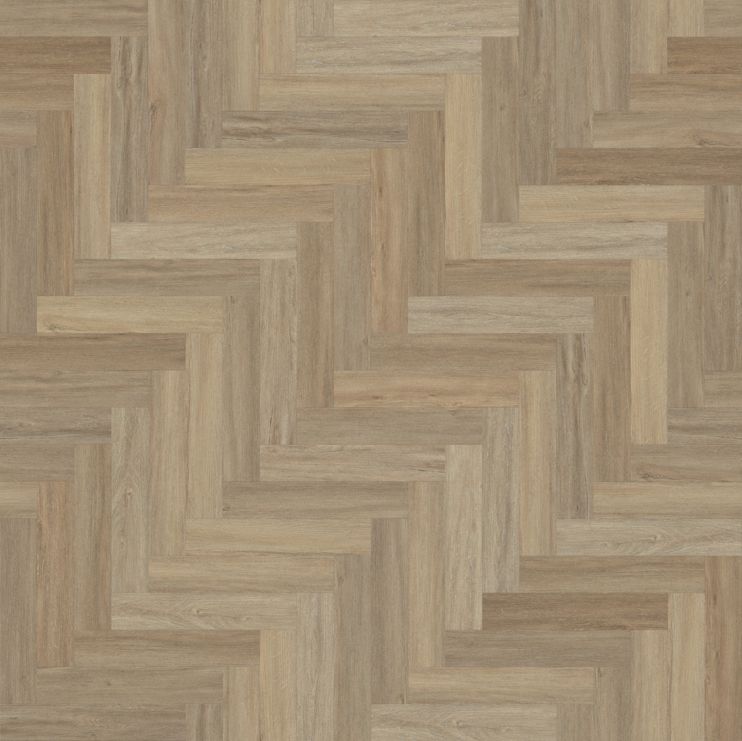 Lusso Bari Liberty Elm Herringbone Glue Down LVT Vinyl Flooring