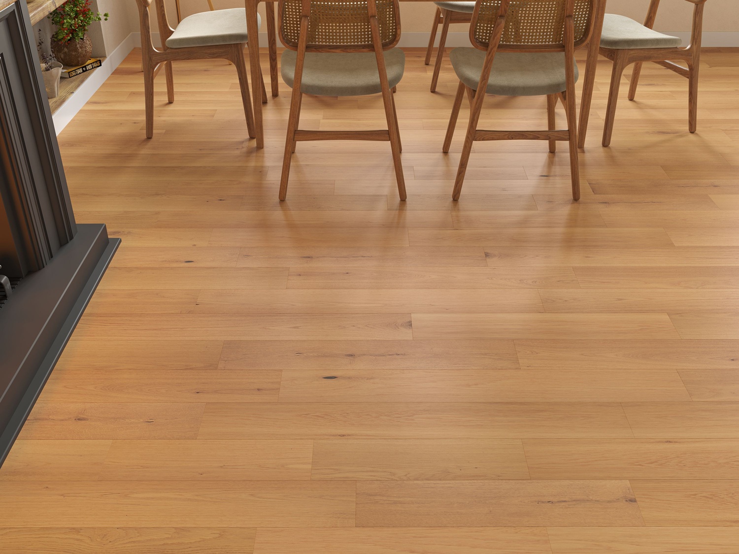 Lusso Uniqo Natural Brushed & Oiled Engineered Oak