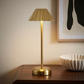 Avery Gold Rechargeable LED table lamp
