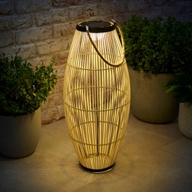 Solar Bamboo Floor Lamp