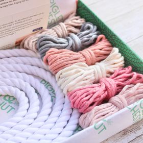 DIY Macrame Rainbow Kit - Modern Pinks