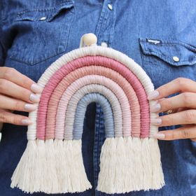 DIY Macrame Rainbow Kit - Modern Pinks