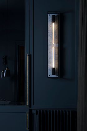 Buster + Punch, Cross X-Large Caged Wall Light in White Marble £764 (busterandpunch.com)
