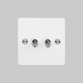 Buster + Punch, 2G Toggle Switch in White & Steel £60 (busterandpunch.com)