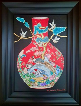 "The Golden Tree" by Elizabeth Bessant framed original painting