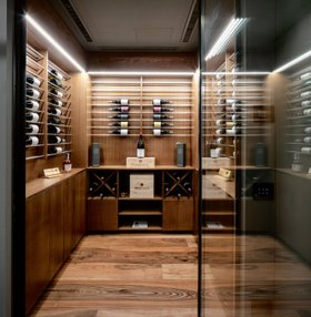 European Walnut Time Worn Wine Cellar