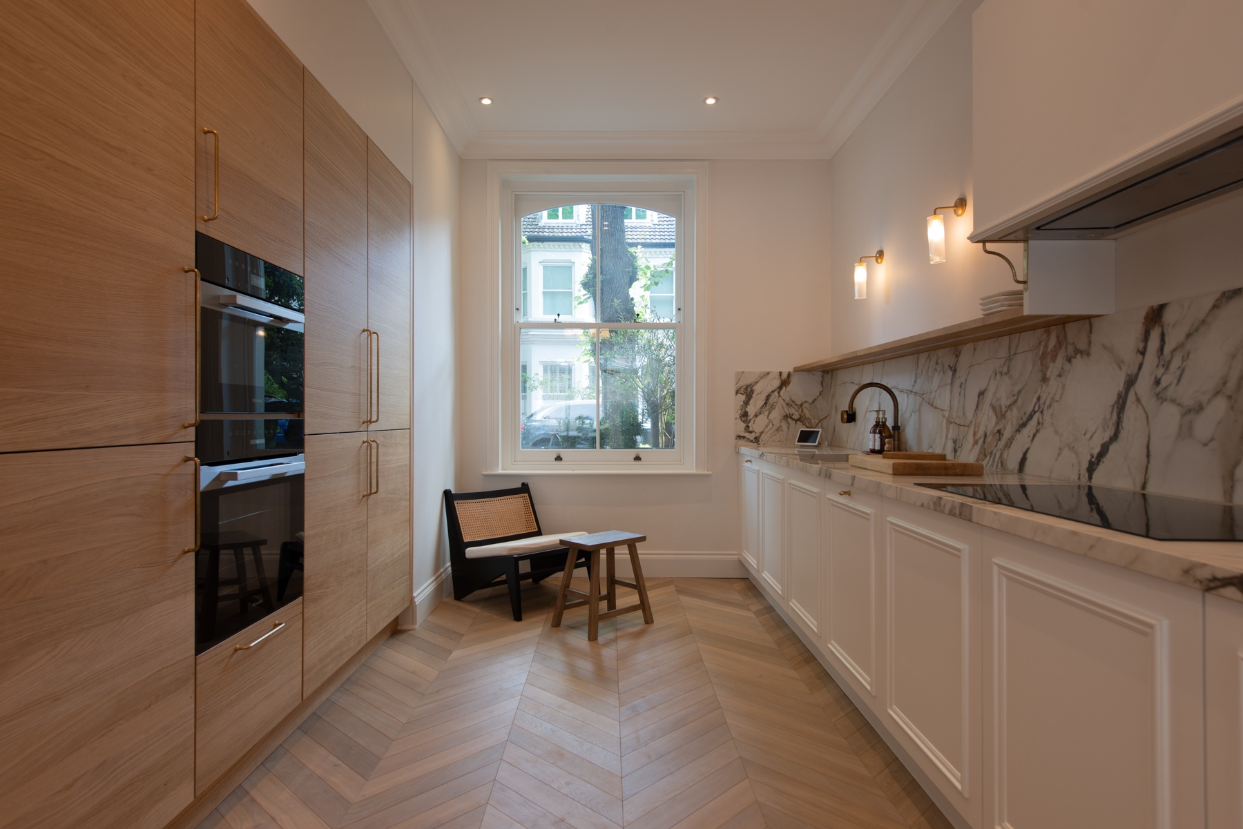 Harley Oak Chevron Kitchen