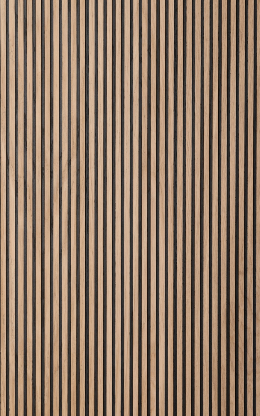 Fluted Wall Panelling Oak Intense Black Ombre Sample
