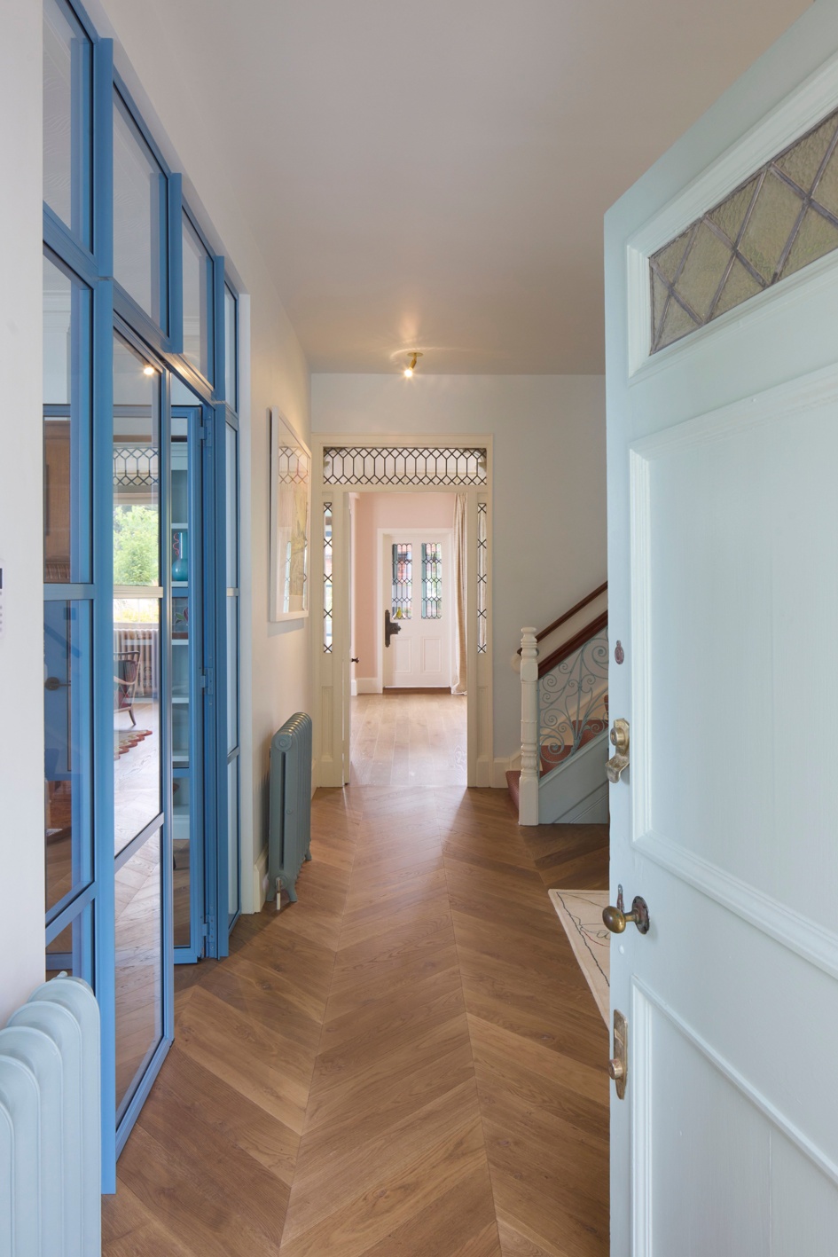 Ritz Oak Chevron hallway 03