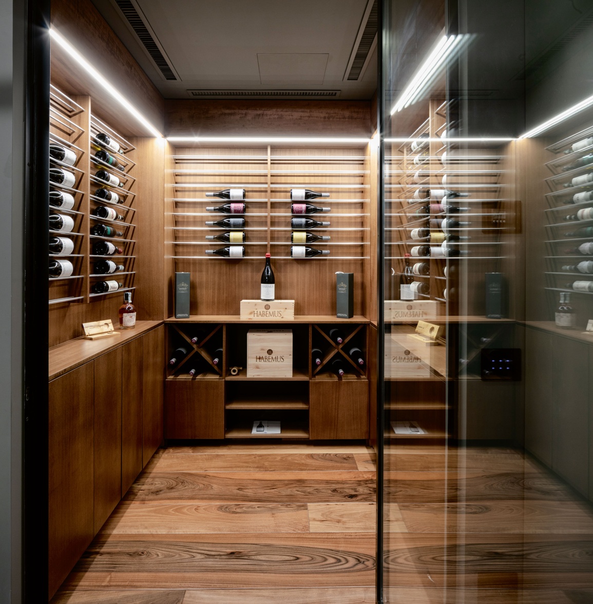 European Walnut Time Worn Wine Cellar