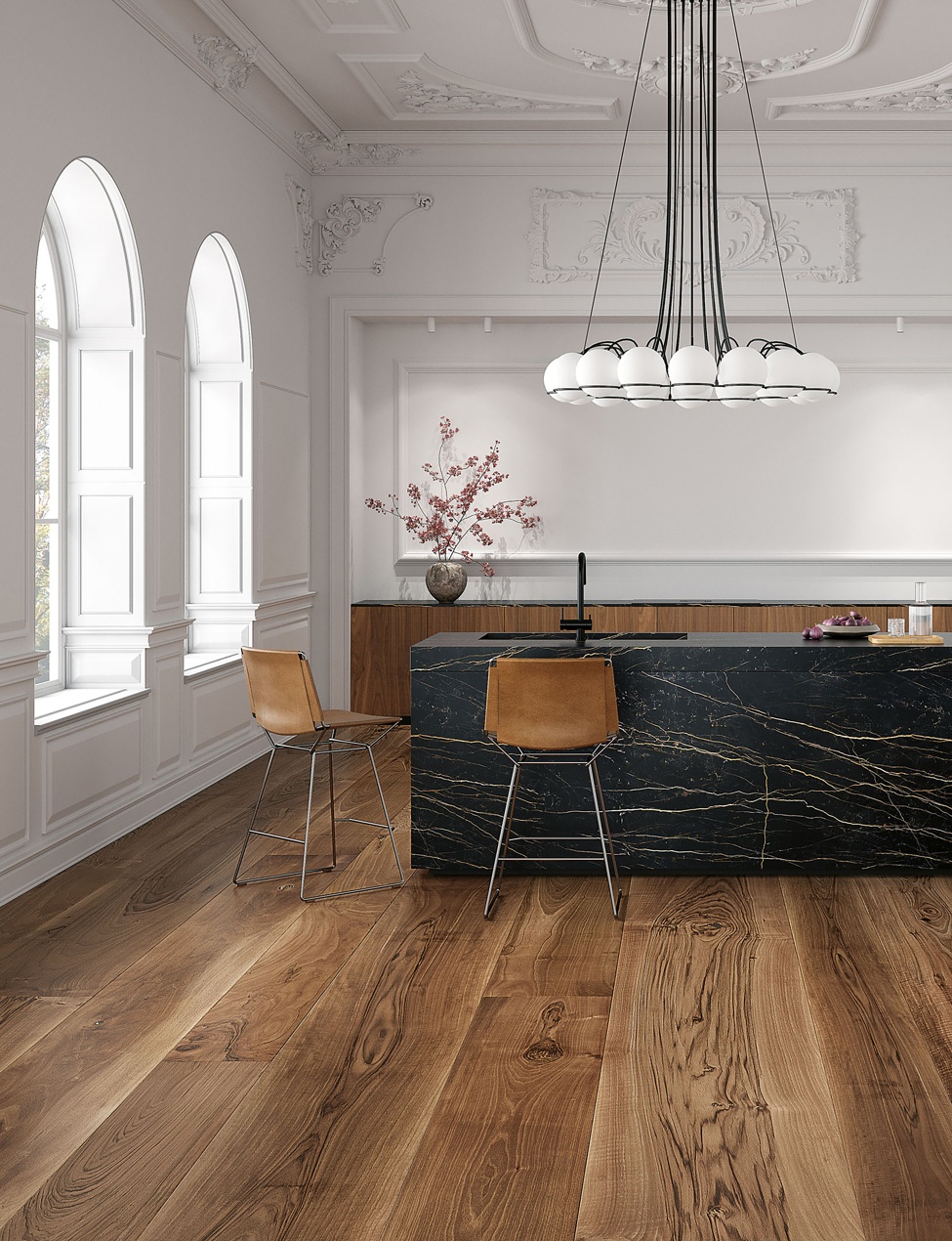 European Walnut Time Worn Kitchen