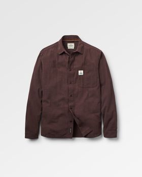 Arica Textured Organic Cotton Shirt, Espresso